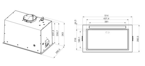 WHIRLPOOL WCTH 63F LEB X páraelszívó beépíthető 