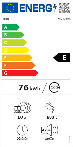 TESLA WD490MX keskeny mosogatógép 5 ÉV GARANCIA!