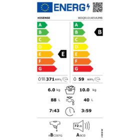   HISENSE WDQR 1014 EVAJMB  mosó- és szárítógép 10/6 kg, 1400 ford
