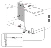 Whirlpool WFC 3C33 F X szabadonálló mosogatógép, 14 teríték
