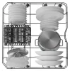 Whirlpool WH2IFC14BN6 teljesen integrált beépíthető mosogatógép, 14 teríték