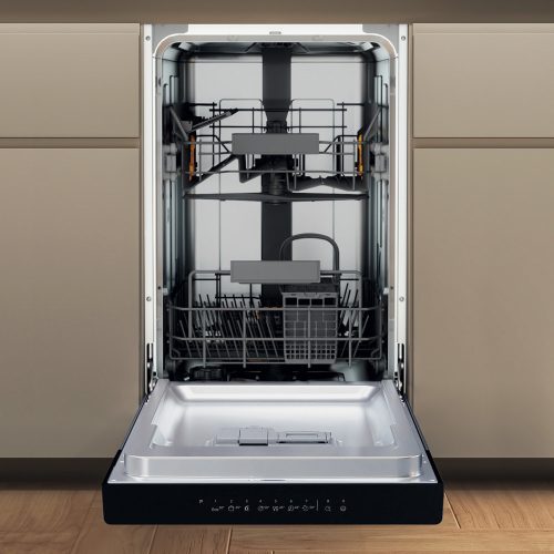 WHIRLPOOL WH3UC10BS7A0X mosogatógép beépíthető 10 teríték keskeny