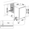 WHIRLPOOL WH8IA15AM3TUS0 beépíthető mosogatógép 15 terítékes