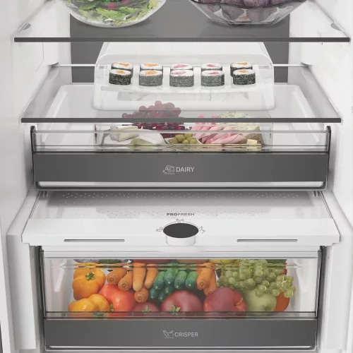 Whirlpool WHK 26413 XBR6EA1 Dual NoFrost kombinált hűtőszekrény, 415 l, C energiaosztály, Manhattan szürke