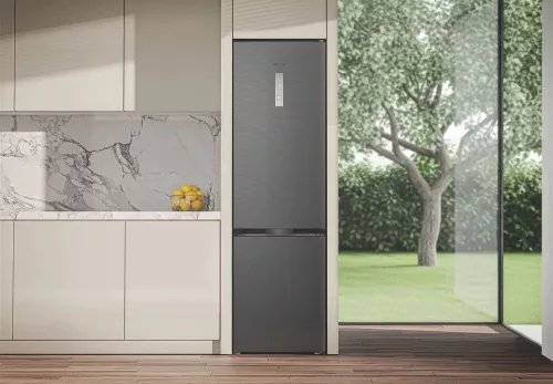 Whirlpool WHK 26413 XBR6EA1 Dual NoFrost kombinált hűtőszekrény, 415 l, C energiaosztály, Manhattan szürke