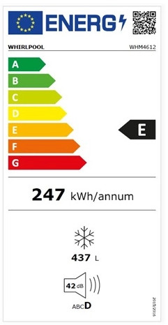 Whirlpool WHM4612 fagyasztóláda, 437 liter, fehér