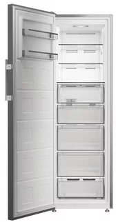 Whirlpool WHMFF 6312 XP5E inox no frost fagyasztószekrény külső kijelzővel, 286 l