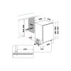 WHIRLPOOL WIC 3C34 PFE S  mosogatógép 14 teríték