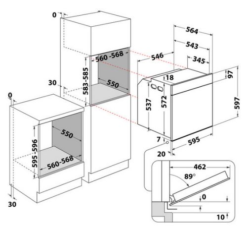 WHIRLPOOL WOI4S8HM2SBA beépíthető sütő