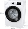Gorenje WPNEI84A1SWIFI fehér, elöltöltős, max.1400ford., 8 kg, mosógép