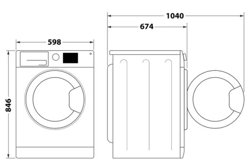 WHIRLPOOL WP C10X WBS EE hőszivattyús szárítógép