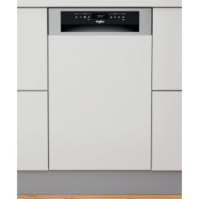   WHIRLPOOL WSBO 3O34 PF X keskeny beépíthető mosogatógép inox külső panel