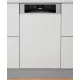 WHIRLPOOL WSBO 3O34 PF X keskeny beépíthető mosogatógép inox külső panel