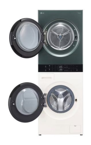 LG WT1210EGF WashTower™, 12/10 kg, max. 1400 ford./perc, Steam™, TurboWash™360˚, Automatikus kondenzátortisztítás és ThinQ™ WiFi funkció