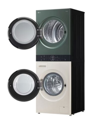 LG WT1210EGF WashTower™, 12/10 kg, max. 1400 ford./perc, Steam™, TurboWash™360˚, Automatikus kondenzátortisztítás és ThinQ™ WiFi funkció