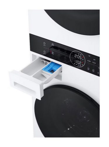 LG WT1210WWF WashTower™, 12/10 kg, max. 1400 ford./perc, Steam™, TurboWash™360, Automatikus kondenzátortisztítás és ThinQ™ WiFi funkció