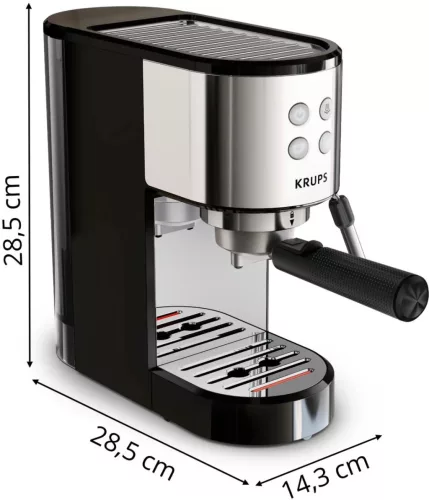 Krups XP441810 Virtuoso Essential karos kávéfőző rozsdamentes acél borítással