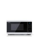 SHARP YC-MG02EW 20L, digitális, grilles mikrohullámú sütő fehér-fekete