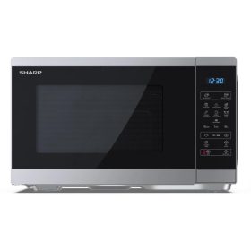   SHARP YC-MS252AE-S 25L, digitális mikrohullámú sütő, ezüst/fekete