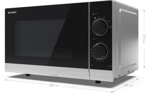 SHARP YC-PS201AE-S 20 l mikrohullámú sütő, ezüst