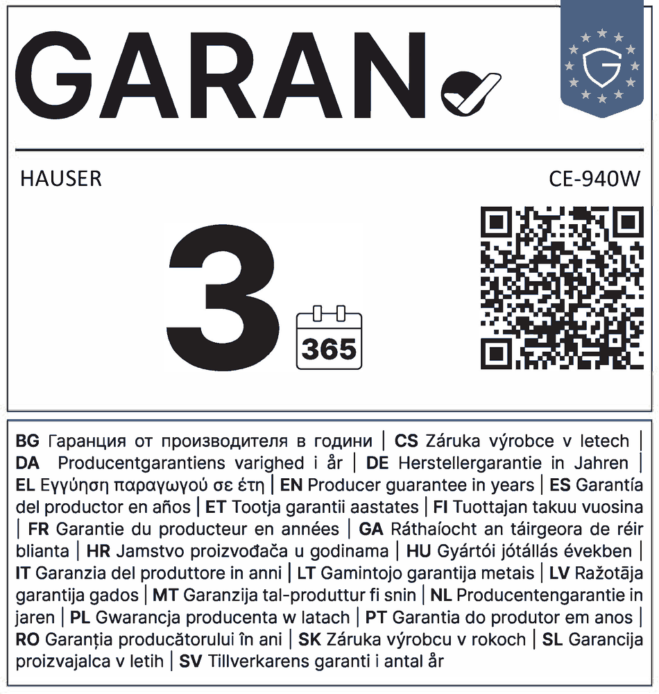 CE-940W GARAN
