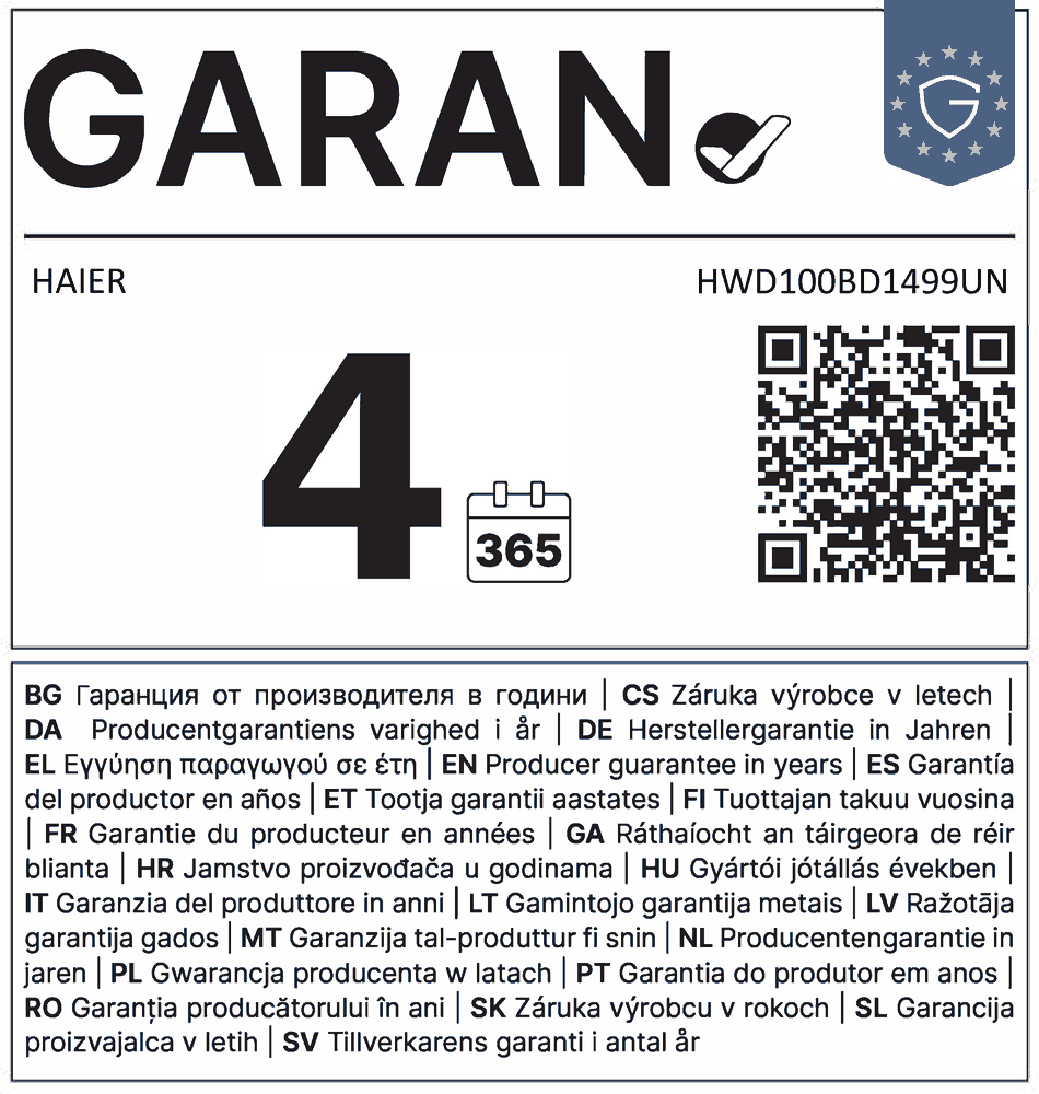 HWD100BD1499UN GARAN